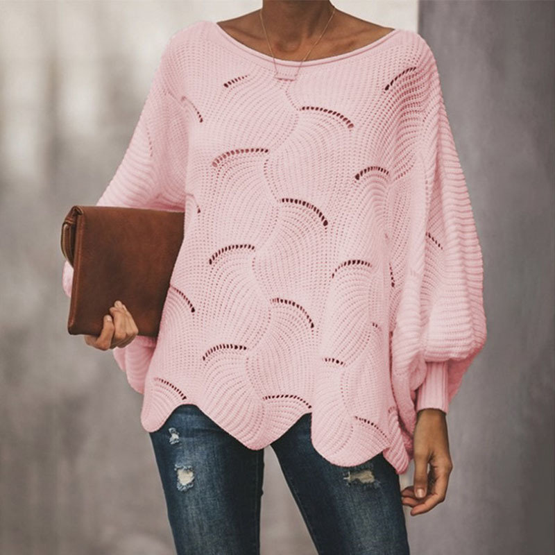 Damen Strickpullover mit lockerer Passform