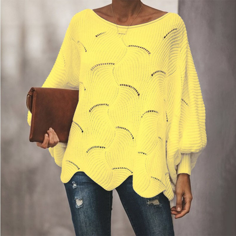 Damen Strickpullover mit lockerer Passform