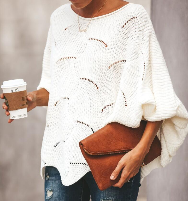 Damen Strickpullover mit lockerer Passform