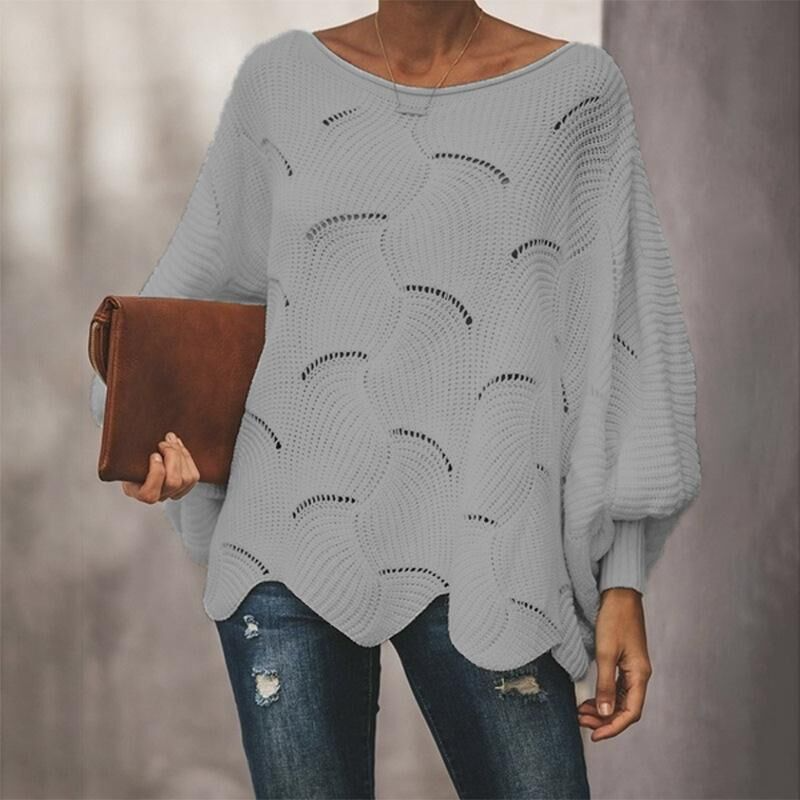 Damen Strickpullover mit lockerer Passform