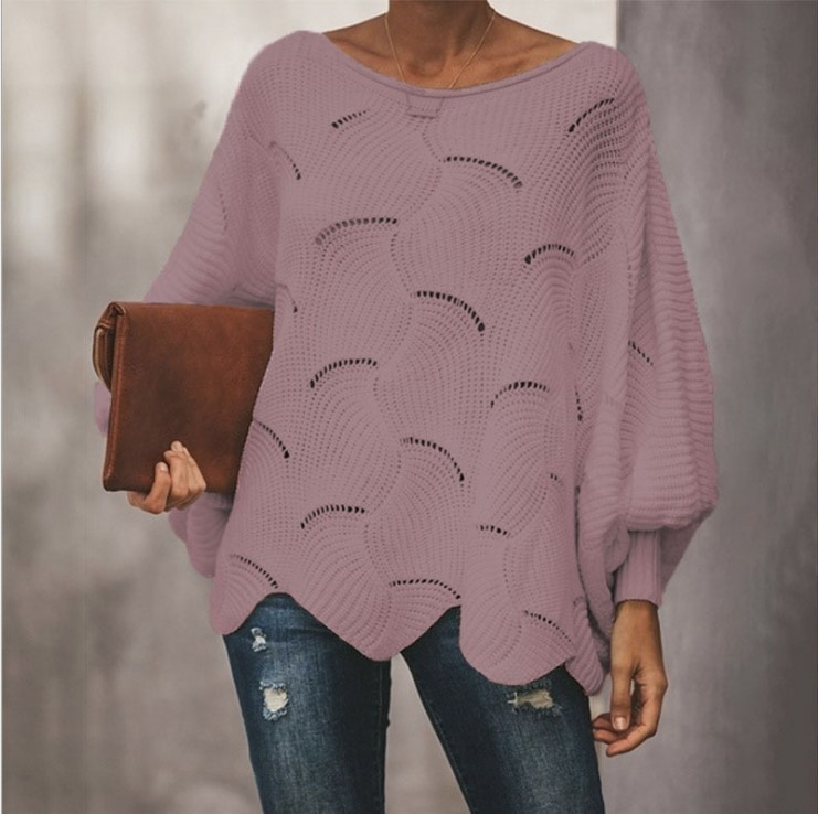 Damen Strickpullover mit lockerer Passform