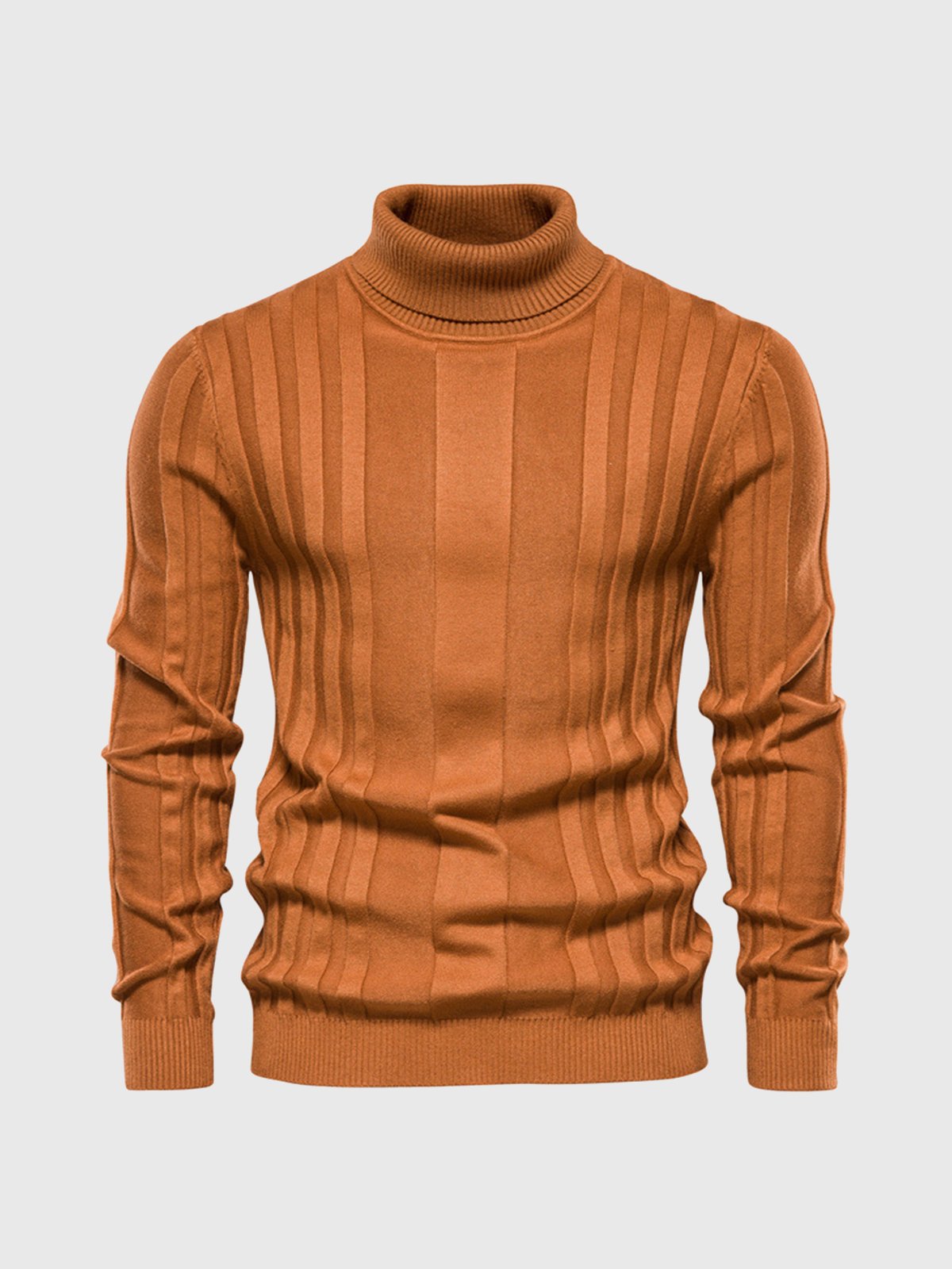 Klassischer Rollkragenpullover mit Streifen